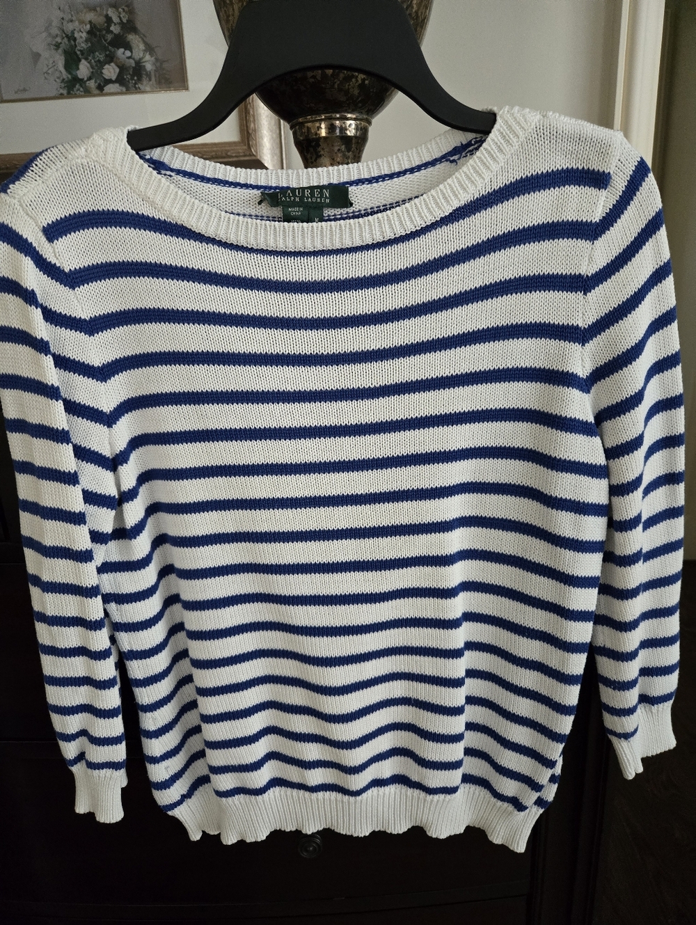 Lauren Ralph Lauren, Nauticle Cotton Sweater, Size M